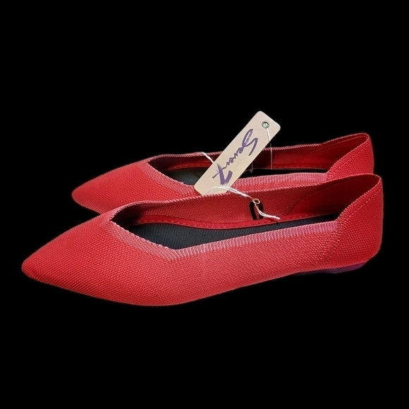 Seven 7 Elsa Point size 8 Flats pointed Red - Picture 8 of 9